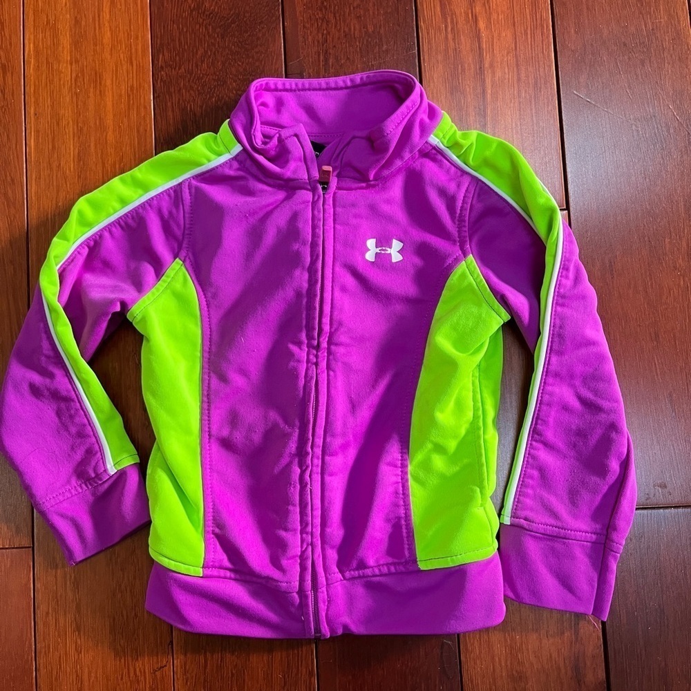 Under Armour girls warm up jacket/sweater size 2T